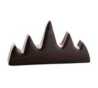 DECHOUS Porte-stylo Support Simple Design en Bois Café en Bois Forme Montagne pour Calligraphie Chinoise pour Accessoires de Thé et Stylos de Calligraphie