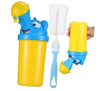 DECHOUS Pot De Voyage Portable Pour Tout-petits Garçons Urinoir Compact Étanche En Abs Jaune Camping Voiture Plage Brosse De Nettoyage Accessoire Pour Apprentissage Propreté