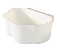 DECHOUS Poubelle Cuisine Suspendue de Nuage, Petite Poubelle sans Couvercle, Plastique Blanc, Suspendue à Porte D’armoire, Accessoire Pratique pour Recyclage Domestique