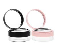 DECHOUS Poudriers Vides 20G X2 Miroir et Houppette, Boîtes de Poudre de Voyage Noir Mat, Récipients Polyvalents pour Maquillage et Soins Visage