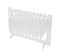 DECHOUS Présentoir à Échantillons de Faux Ongles Grand Format avec Porte-Bandes Intégré et 10 Plaques de Présentation Support Acrylique Robuste pour Manucure Professionnelle Accessoires