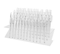 DECHOUS Présentoir Vernis à Ongles Compact de Z, 64 Emplacements pour Nuancier, Plastique Résistant, Petit Format Portable Salon Manucure Domicile et Accessoires Nail Art