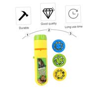 DECHOUS Projection Lampe Torche Interactive pour Garçon Fille Éducatif Léger avec Motifs Animaux Pratique et Transportable pour Éveil Cognitif