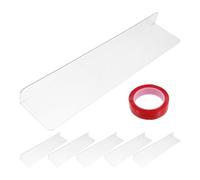 DECHOUS Protections de Rebord de Fenêtre Transparentes Film Adhésif Nano, Lot de 6 Protections Griffures et Bave de Chien et Chat, pour Appuis de Fenêtres Domestiques