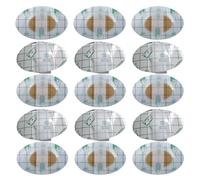 DECHOUS Protège-Oreilles Imperméables Jetables pour Bébé 80 Pcs Coussinet Jaune et Blanc Patchs Anti-Eau Doux Hypoallergéniques Protection pour Bain Natation