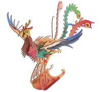 DECHOUS Puzzle 3D en Bois à Assembler Soi-Même Phénix Chinois Traditionnel, Kit Éducatif pour Garçon et Filles et Adultes, Modèle 3D en Bois Naturel, Jeu de Développement Cognitif et