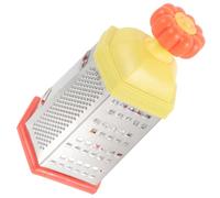 DECHOUS Râpe à 6 Faces en Acier Inoxydable pour Carottes et Gingembre, Multifonctionnelle, Design Citrouille Décoratif, pour Usage la Cuisine Domestique