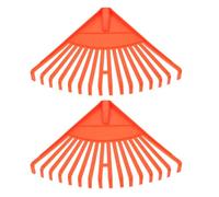 DECHOUS Râteaux pour Feuilles en Plastique 2 Pièces, 16 Dents, Haute Dureté, pour Travail de Jardinage et Transplantation des Plantes et Légumes