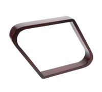 DECHOUS Râtelier à Boules de Billard en Bois pour Billard à 9 Boules Support Triangulaire Porte-Boules en Bois Massif Couleur Rouge Foncé Accessoire Compatible Billes Standard 2-1/4