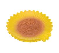 DECHOUS Repose-cuillère Accessoire Cuisine Mignon et Décoratif en Céramique Tournesol Jaune Stable et Résistant aux Rayures Cuisine Familiale ou Cafés