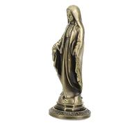 DECHOUS Rétro Décor Artisanat Décor De Voiture en Alliage De Zinc Mini Statue De Ornement du Catholicisme Ornement De Bureau Vierge Marie Décor Religieux Statue De La Vierge Marie