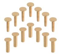 DECHOUS Rivets en Acier Inoxydable 7 Paires pour Manche de Couteaux de Chef, Accessoires de Réparation Diy, Vis à Tête Plate pour Ustensiles Cuisine Professionnels et Couteaux de Chef