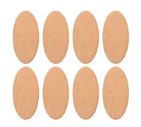 DECHOUS Rondelles de Bois Ovales 50X100 MM Épaisseur 2 MM Lot de 20 Pièces en Bois de Tilleul Naturel Poncé Accessoires de Bricolage pour Décoration Maison et Projets DIY Créatifs