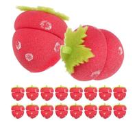 DECHOUS Rouleaux en Éponge 18 Pièces Bigoudis Fraise Doux sans Chaleur pour Boucles Naturelles Légers et Faciles à Transporter Usage Quotidien et Nuit pour Femmes