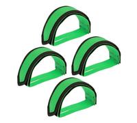 DECHOUS Sangles de Pédales de Vélo Vertes en Nylon Solide Réglables et Antidérapantes 2 Paires pour Pignon Fixe VTT et Vélos de Route Sécurisés pour Maintien des Pieds