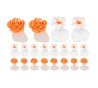 DECHOUS Séparateurs D'orteils Évite les Erreurs de Vernis et Salissures en Silicone pour Pédicure 16 Pièces Matériau Silicone 16pcs Écarteurs D'orteils pour Manucure