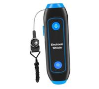 DECHOUS Sifflet Électronique Multifonction Bleu avec Sos Lumineux et Lampe Torche Intégrée Sifflet Électrique pour Entraîneurs et Arbitres avec Cordon de Sécurité pour Sport Camping