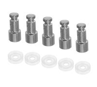 DECHOUS Soupape à Flotteur pour Autocuiseur 4-6l en Acier Inoxydable Joint en Caoutchouc Résistant Haute Température Kit 5 Pièces Accessoires Électroménager la Cuisine