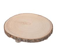 DECHOUS Support à Gâteau en Bois Marron avec Pieds, Design Multi-étages, pour Présenter Desserts et Snacks, Style Rustique Élégant, pour Salon ou Présent de Pendaison de Crémaillère