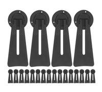 DECHOUS Support de Cadre Photo en Plastique Noir Petit Format Chevalet Arrière Ajustable pour Cadres Présentoir de Table Polyvalent pour Photos Œuvres d'art et Décorations Lot de 1