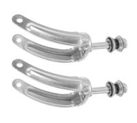 DECHOUS Support de roue de fourche 1 paire en acier renforcé avec roulements, accessoire pour fauteuil roulant manuel, roues 6-8 pouces incluses
