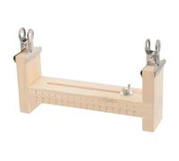 DECHOUS Support de Tressage en Bois Massif pour Bracelets DIY Kit D’Outils 2 Pinces Fixation Stable pour Lanières de Tissage Artisanat Manuel Création de Bracelets Personnalisés