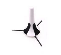 DECHOUS Support de Trompette Pliable Métal Blanc avec Trépied Stable Accessoire pour Instrument à Vent Pied de Support pour Trompette et Cornet