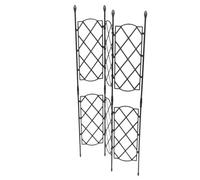 DECHOUS Support de Vigne Grimpante en Métal Réglable 465-90 CM Noir Étagère pour Plantes Grimpantes D’Extérieur Support pour Jardin Balcon et Terrasse Outil pour Plantes de Jardinage