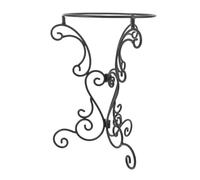 DECHOUS Support en Fer Noir Facile d'entretien pour Bain d'oiseaux Sphérique, Décor Élégant et Artistique Attire la Vie Sauvage du Jardin pour Patio et Balcon