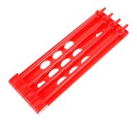 DECHOUS Support pour Bagues de Pigeons Voyageurs Rouge en Plastique Robuste, Râtelier à Anneaux pour Pattes D’Oiseaux, Présentoir de Rangement pour Bagues, Espace Réservé pour Suivi