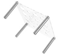 DECHOUS Support pour Jeu d'Échecs en Acrylique Transparent Porte-Moule Carré Ouvertures Multiples Organisateur Stable pour Accessoires et Moules à Pièces d'Échecs DIY Rangement