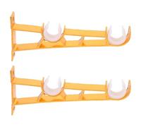 DECHOUS Support pour Tringle à Rideaux Double, Support Mural en Métal | Double Rail, Base Robuste et Finition Lisse, pour Murs et Rideaux Légers ou Lourds, Installation Facile