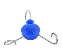DECHOUS Support vertical pour perfusion avec accessoires sécurisant raccords goutte à goutte en plastique, 3 crochets, usage en milieu hospitalier et