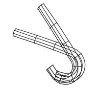 DECHOUS Supports de Couronne en Fer de Canne à Sucre J Cadre Métallique Noir 30 CM 2 Pièces pour Loisirs Créatifs Décoration de Noël et Activités Manuelles DIY