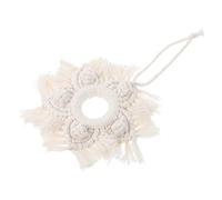 DECHOUS Suspendre Murale Étoile à 5 Branches en Coton, Style Bohème, Décoration Artisanale Beige pour Chambre D’garçon et Filles ou Fête, Chic et Élégante