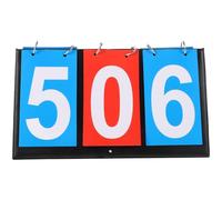 DECHOUS Tableau de Score Multifonction 3 Chiffres Pliable pour Tennis de Table et Basketball, Marqueur Bleu et Rouge, Usage Extérieur, Affichage Clair et Solide, Accessoire Sportif