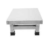 DECHOUS Tabouret en Acier Inoxydable Carré, Compact et Facile à Nettoyer, Tabouret Imperméable pour Salle de Bain, et Toilettes Publiques