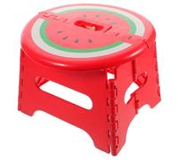DECHOUS Tabouret Pliant Portable en Plastique Rouge pour Garçon et Filles, Léger et Sûr, pour Jardin et Maternelle, Tabouret de Camping et Marchepied Pratique
