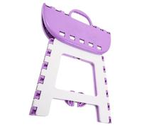 DECHOUS Tabouret Pliant Portable Petit Taille 27 CM en Plastique Léger Violet Tabouret de Camping et Pêche pour Adultes Siège Compact Pratique pour Voyage et Activités Outdoor