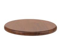 DECHOUS Tabouret Rond Assise en Bois Massif Marron, Remplacement de Siège de Chaise Facile à Nettoyer Surface Lisse pour Tabouret de Bar Élégant