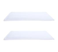 DECHOUS Tapis Absorbant pour Chiens de Petite Taille, Jetable et Anti-Fuite en Tissu Naturel Blanc, pour Cage de Transport ou Maison, Lot de 2 Pièces