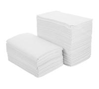 DECHOUS Tapis de Table en Pulpe Blanche pour Nail Art Jetable Protège Liquides Lot de 125 Pièces pour Salon de Tatouage ou Cabinet Dentaire