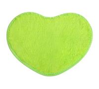 DECHOUS Tapis en Peau De Mouton Moelleux en Forme De Cœur 30 X 40 Cm Doux Et Non Mat pour À Coucher Vert