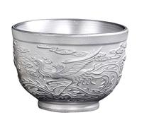 DECHOUS Tasse à Thé Chinoise Céramique Élégante Petite Tasse à Thé Argentée Décor de Table pour Maison et Réception Adaptée Verts et Noirs