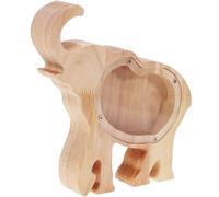 DECHOUS Tirelire Bois Éléphant Pot à Monnaie Décoratif avec Capacité Spacieuse Boîte Économie Créative pour Garçon Fille Tirelire Animale Pratique pour Maison et Bureau