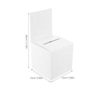 DECHOUS Urnes Multifonctionnelles en Carton Robuste Lot de 4 Boîtes à Billets Réutilisables Format Portable pour Tombola Collecte de Dons et Boîte à Suggestions - pour Fêtes et