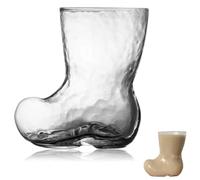 DECHOUS Verre à Boisson de Botte 380ml en Verre Transparent Coupe à Cocktail Originale pour Fête et Décoration de Table Mug à Café Créatif pour Maison et Restaurant