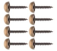 DECHOUS Vis à bois décoratives en laiton 8pcs avec bouchons, installation facile pour meubles et miroirs, design pratique et durable