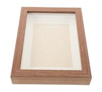 DECHOUS Vitrine à Médailles Sportives en Bois Couleur Café 3D Creux Multifonctionnelle 25 CM pour Présentation de Médailles et Cadre d'Affichage de Badges pour Collectionneurs