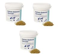 Dechra - Aliment complémentaire Albrecht de gluconate de potassium pour chats et chiens - Lot de 3 x 50 g
